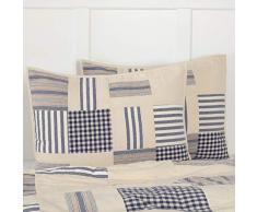 Piper Classics Doylestown Bettwäsche- und Duschvorhang, Blau Landhausstil Standard Sham blau