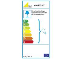 Trio Leuchten Stehleuchte titanfarbig glänzend, exklusiv 1xE27 max. 60W, Höhe: 140 cm 406400187