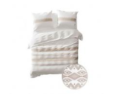 Yellow Bettwäsche Vitaly - 135x200 cm + 1 Kissenbezug 80x80 cm - weiß