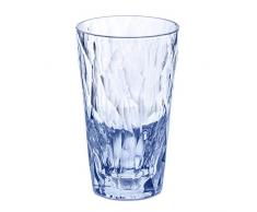 koziol Longdrink Glas 300ml CLUB NO. 6, Superglas, transparent aquamarine