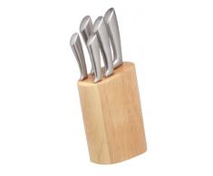 Kitchen Craft Master Class Cortes Messer-Set, Holz, Braun, 34 x 16 x 8 cm, 5-Einheiten