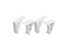 4 Pcs Tischdeckenklammern Tischtuch Klemme Klammer Clip Tischdeckenhalter weiß