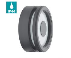 EGLO LED Außen-Wandlampe Biosga, 1 flammige Außenleuchte, Wandleuchte aus Stahl und Kunststoff, Farbe: Anthrazit, weiß, IP44