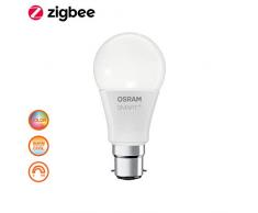 OSRAM Smart+ LED, ZigBee Lampe mit B22d Sockel, warmweiß bis tageslicht, Farbwechsel RGB, dimmbar, Direkt kompatibel mit Echo Plus und Echo Show (2. Gen.), Kompatibel mit Philips Hue Bridge