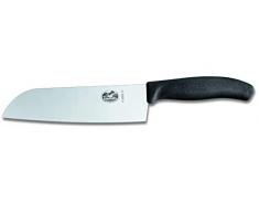 Victorinox Swiss Classic Küchen-/ Santokumesser, 17 cm Klinge, Edelstahl, Rostfrei, Geschenkbox, schwarz