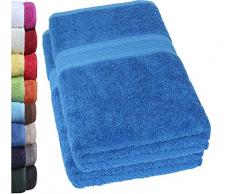 NatureMark 2er Pack DUSCHTÜCHER Premium Qualität 70x140cm DUSCHTUCH Dusch-Handtuch Doppelpack Farbe: Royal blau