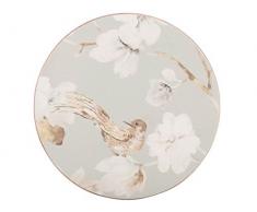 Creative Tops Tischsets 4Â StÃ¼ck rund hochwertig, Beschichtung Blau Ente Vogel geblÃ¼mt