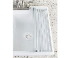 iDesign 51346EU Metro Rostfreies Abtropfgestell zum Trocknen von Gläsern, 46,99 x 27,94 x 0,86 cm, silber/grau, rustproof aluminum