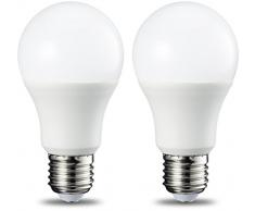 AmazonBasics E27 LED Lampe, 9W (ersetzt 60W), kaltweiß, 2er-Pack