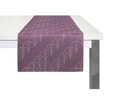 Adam Argentinian Criolla Tischläufer, Bio Baumwolle, Aubergine, 50 x 150 cm