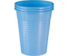 wellsamed 100720 Einwegbecher Mundspülbecher Plastikbecher Trinkbecher Becher Kunststoff 180 ml hellblau, 3000 Stück