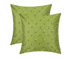 CaliTime Kissenbezüge, Kissenhülle 2 Stück Kissen Werfen Kissen Abdeckungen F?lle Schutz Muscheln zum Couch Sofa Schlafzimmer Zuhause Weihnachten Dekor (45cm x 45cm)