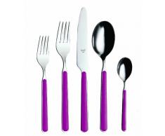 Mepra SPA 10B722020 Besteckgarnitur, Design Millenium Zyklamen, 20-teilig