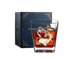 Onebttl Whisky gläser, Wolf Totem, Whiskyglas, Gin gläser, Geschenk zum Trinken von Bourbon, Cocktails, Scotch, Whisky, Wodka, Rum, Cognac