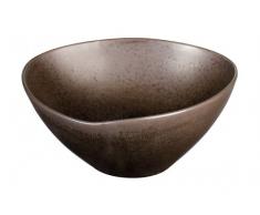 ASA Cuba Marone Schale groß, Stein, braun, 27.5x27.5x13.5 cm