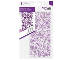 Crafters Companion GEM-EF-FLO Gemini Prägen Ordner Floral Schmetterlinge 14,5 x 7 cm, Multi-Colour, 5.75 x 2.75 inches