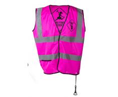 Out of the Blue 932091 - Warnweste mit Flaschenöffner und -halter, neonpink, Einheitsgröße