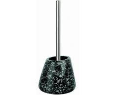 Spirella Etna WC Bürste Toilettenbürste in Steinoptik aus Polyresin 17x13x19cm Glitzer Schwarz