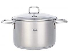 Fissler 081-110-16-000/0 Hamburg Kochtopf mit Glasdeckel Induktion, Gas, Elektro, Glaskeramik, edelstahl, 16 cm