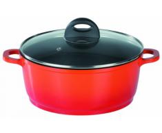 GSW 469241 Gourmet Orange Shadow Kochtopf mit Glasdeckel, 24 cm / 3.9 Liter
