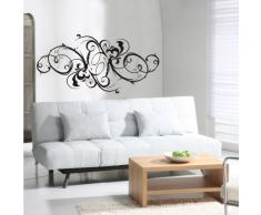 INDIGOS 4052166087575 Wandtattoo w479 Pflanze Tribal Wandaufkleber 120 x 58 cm, schwarz