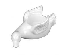 Holst Porzellan PSSW 002 Teelichthalter 13 cm Schwan, weiß, 8.5 x 14 x 6 cm, 2 Einheiten