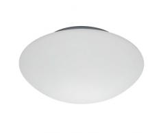 Brilliant Djerba Wand- und Deckenleuchte, 1x E14 max. 25 W, Metall/Glas, weià 90100/05