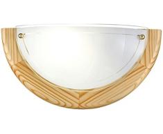 EGLO UFO 1 Wandleuchte, Holz, E27, 60 W, Kiefer