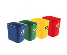 Acrimet Abfalleimer für die Mülltrennung 12 Lt. (4 Stück)