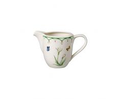 Villeroy & Boch Colourful Spring Milchkännchen, 280 ml, Premium Porzellan, Weiß/Bunt