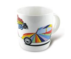 Brisa VW Collection Kaffeetasse mit VW KÃ¤fer Motiv, WeiÃ