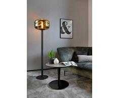 Villeroy&Boch Havanna Stehleuchte, Metall, 60 W, Schwarz/Gold, H 152 cm, Ø 40 cm