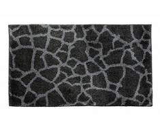 SCHÖNER WOHNEN-Kollektion, Mauritius, Badteppich, Badematte, Badvorleger, Design Steine - anthrazit, Oeko-Tex 100 zertifiziert, 60 x 100 cm