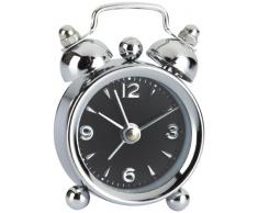 TFA Dostmann TFA 60.1000.01 &quotMini Nostalgie&quot Elektronischer Wecker, Metall, Schwarz, (L) 41 x (B) 20 x (H) 60 mm