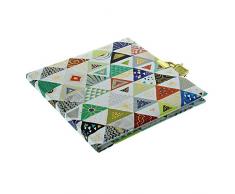 Goldbuch Tagebuch, Ethno Pattern, 96 weiÃe Seiten, 16,5 x 16,5 cm, Schloss mit 2 Schlüsseln, Kunstdruck mit Goldprägung und Relief, Bunt, 44319