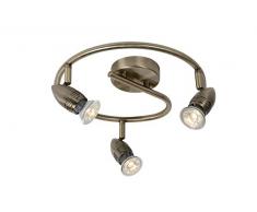 Lucide CARO-LED - Deckenstrahler - Ø 31 cm - LED - GU10 - 3x5W 2700K - Bronzefarbe