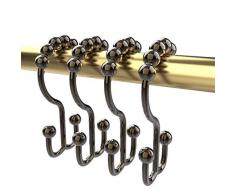 Linens And More Akerkulla Duschvorhang, 183 x 183 cm, Mehrfarbig Broniz Duschhaken