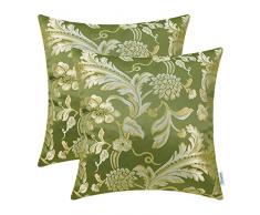 CaliTime Kissenbezüge, Kissenhülle 2 Stück Kissen Werfen Kissen Abdeckungen Fälle Schutz Muscheln zum Couch Sofa Schlafzimmer Zuhause Weihnachten Dekor (45cm x 45cm)