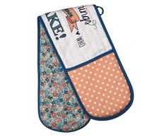 Premier Housewares Doppelter Ofen-Handschuh, hübsche Sachen, 100% Baumwolle