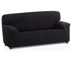 Bartali Stretch Sofahusse Olivia - Farbe Schwarz - 3 Sitzer (de 160 a 210 cm)