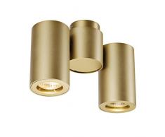 SLV LED Strahler ENOLA_B dreh- und schwenkbar | Dimmbare Wand- und Deckenleuchte zur Beleuchtung innen | LED Spot, Deckenfluter, Deckenstrahler, Decken-Lampen, Wand-Lampe | 2-flammig, GU10, EEK E-A++
