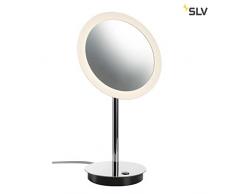 SLV MAGANDA TL, LED Tischleuchte, chrom, IP44, 3000K Leuchte, Metall, 4.2 W