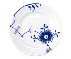 Royal Copenhagen 1017370 Blue Fluted Mega Frühstücksteller, Porzellan