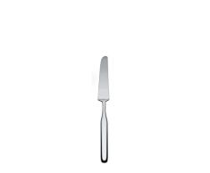Alessi Collo-Alto, Tafelmesser aus Stahl AISI 420 glänzend poliert, Edelstahl, Silver, 23x2x5 cm, 6-Einheiten