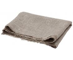 LinenMe Tischläufer aus Naturleinen, rustikal 45 x 183 cm braun 0267501