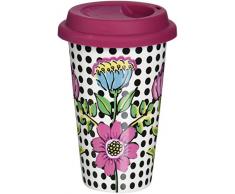 Sagaform Coffee-to-go Becher, Porzellan, Bunt, 9x9x15 cm