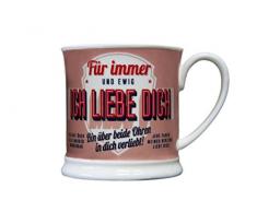 H & H Becher, Porzellan, Mehrfarbig, 12 x 8.7 x 8.7 cm