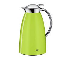 alfi 3561.286.100 Isolierkanne Gusto, Edelstahl Kiwigrün 1,0 l, Absolut dicht, zerlegbarer Verschluss, 12 Stunden heiß, 24 Stunden kalt