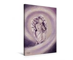 Premium Textil-Leinwand 50 x 75 cm Hoch-Format Zauberhafter Schutzengel | Wandbild, HD-Bild auf Keilrahmen, Fertigbild auf hochwertigem Vlies, Leinwanddruck von Marita Zacharias