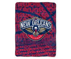 NBA Redux Micro Raschel Überwurf, offizielles Lizenzprodukt, Mehrfarbig, 116,8 x 152,4 cm, blau, 46 x 60